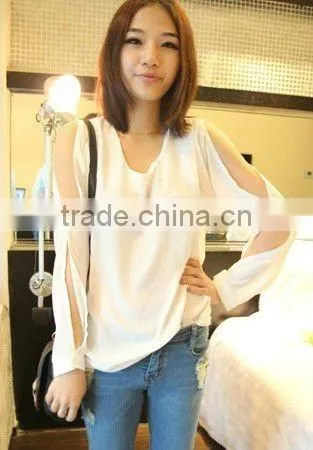 Sexy Women Pure Col Chiffon Clothing Designs Fashionable 2013