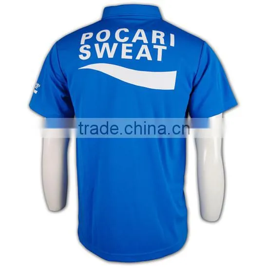 Polo Shirt is Dry Fit Action and Custom Printing T-shirt Blue Color Choose photo-4