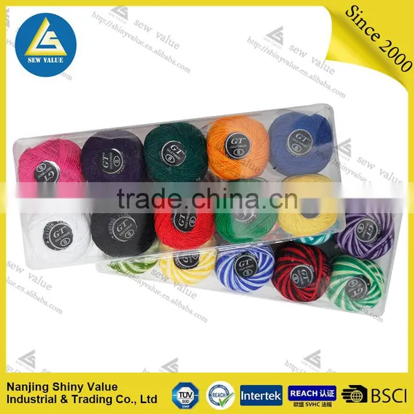 9s/2 Colorful Assorted China Embroidery Dyeable Sewing Thread photo-2