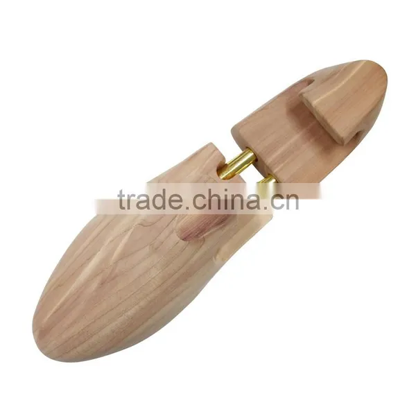Custon Logo Acceptable Wooden Material Shoe Tree Type Shoe Lasts in Cedar Wood With Double Tube photo-5