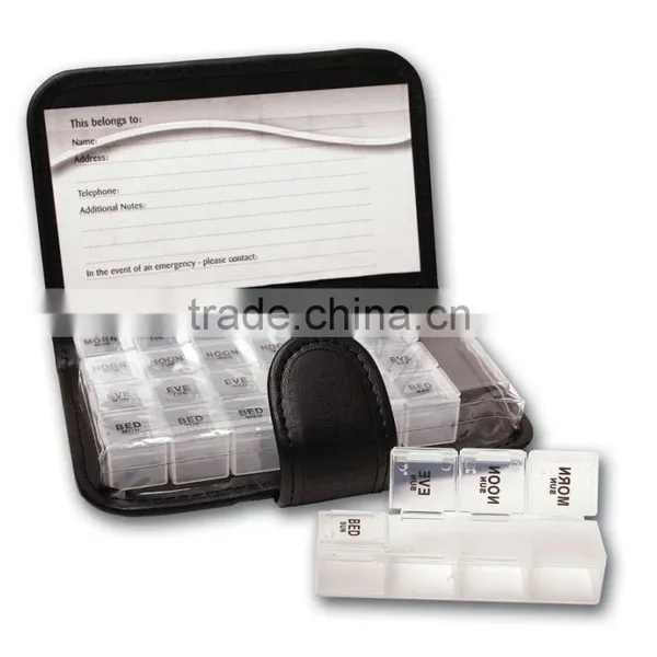 7 Day Weekly Pill Travel Medicine Box Dispenser Tablet Holder Organiser 7 Day Pill Wallet photo-3