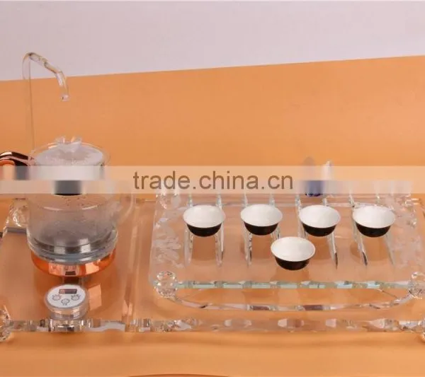 crystal tea set
