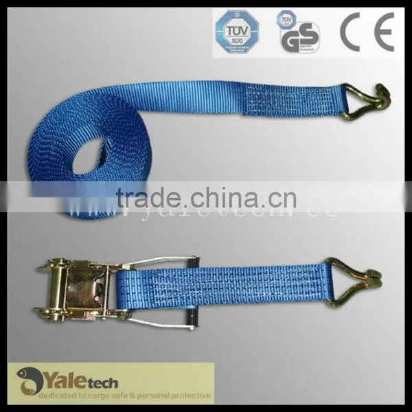 Tow Truck in Ratchet Tie Down Cam Buckle Cargo Lashing With Hooks and Rings Best Price Made by PES or PP photo-2