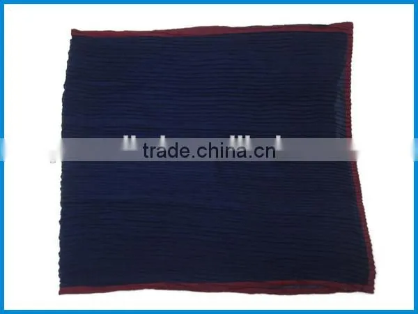 Elegant Women's Fashion Two Tone Crinkled Viscose Scarf photo-3