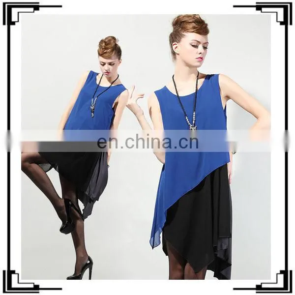 Wholesale Latest Fashion Sleeveless Two Piece Women Dress 2016 Dress photo-6