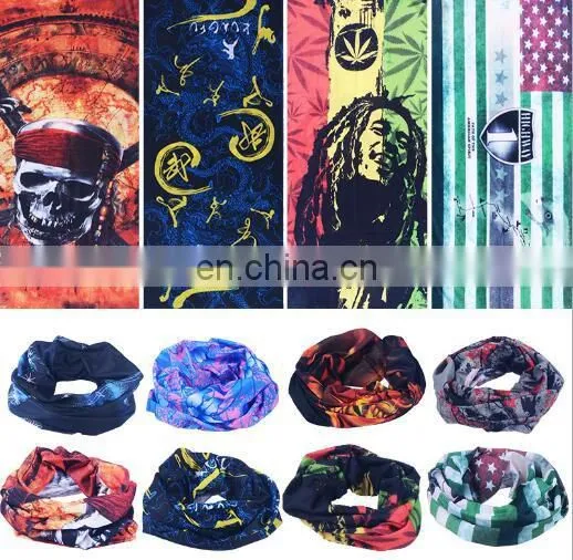 Fashion Cotton Digital Printing Custom Design Printed Multifunctional Bandana photo-2