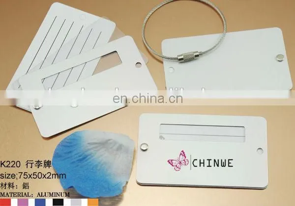 Wholesale Colorful Aluminum Luggage Tag With Logo photo-4