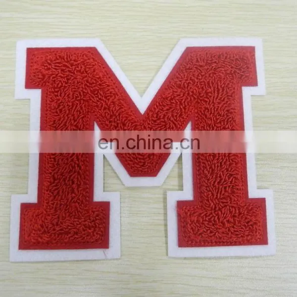 Embroidered Patches /chenille Embroidery Patch/ Chenille Letters Badge in Shenzhen