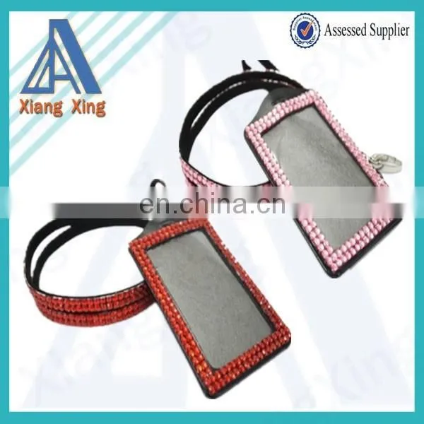 Black Horizontal or Vertical Rhinestone ID Badge Holder photo-6