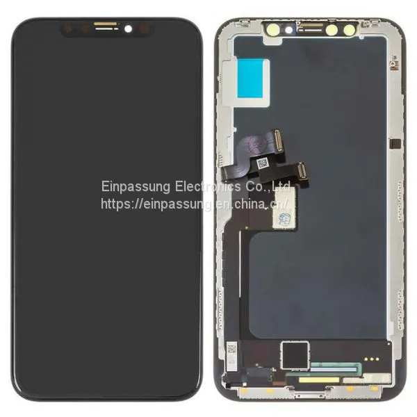Замена экрана LCD и сенсорной панели для iPhone X с рамкой - черный
