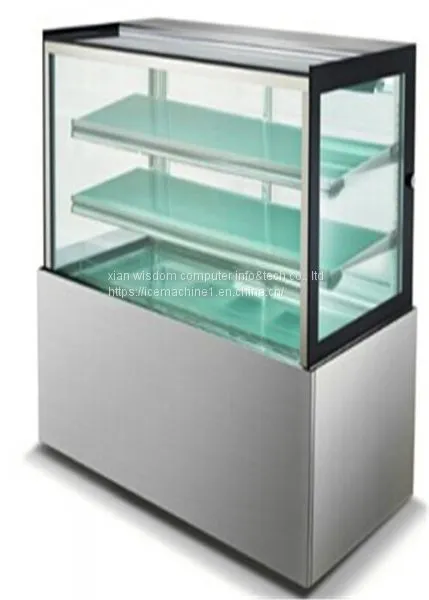 Marble Cabinet Glass Front Display Refrigerator Dairy Products