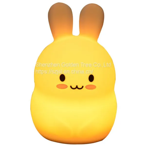 Seven Color Changing Fun Cute Rabbit Shape Led Night Lights For Kids Bedroom Decoration photo-2