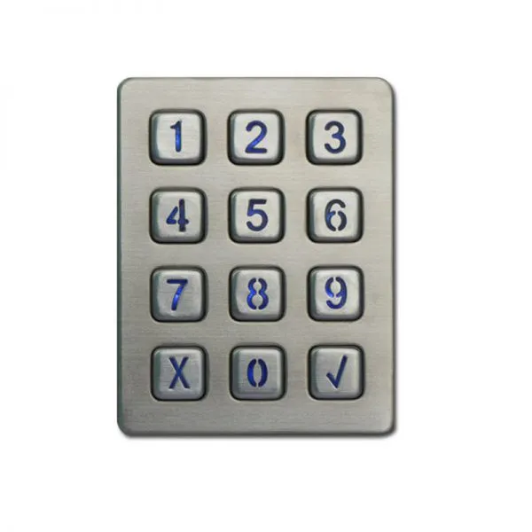 3x4 Layout Metallic Keypad Digital Numeric Keypad for Industrial Area photo-4