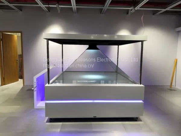 360 Degree 3D Hologram Pyramid Cube Holobox For Holographic Advertising 120x120CM photo-3