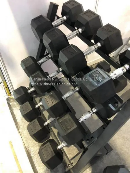 Coating DumbbellHexagonal Rubber DumbbellPU Coated Dumbbells