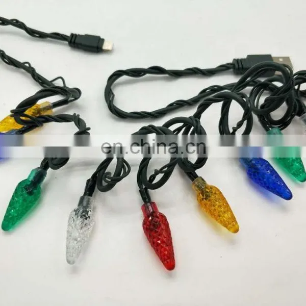 Durable Usb Colorful Pinecone Led String Light photo-2