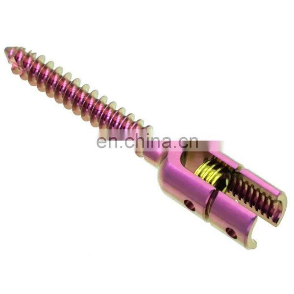 CE & ISO Marked Spinal Pedicle Screw Medical Titanium Monoaxial Reduction Screws Orthopedic Surgical Spine Implants