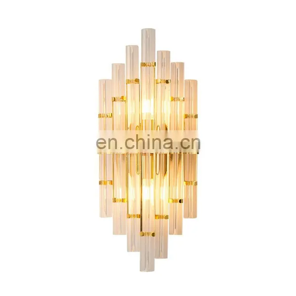 Golden Crystal Wall Lamp LED Living Room Decorative Wall Lamp photo-2