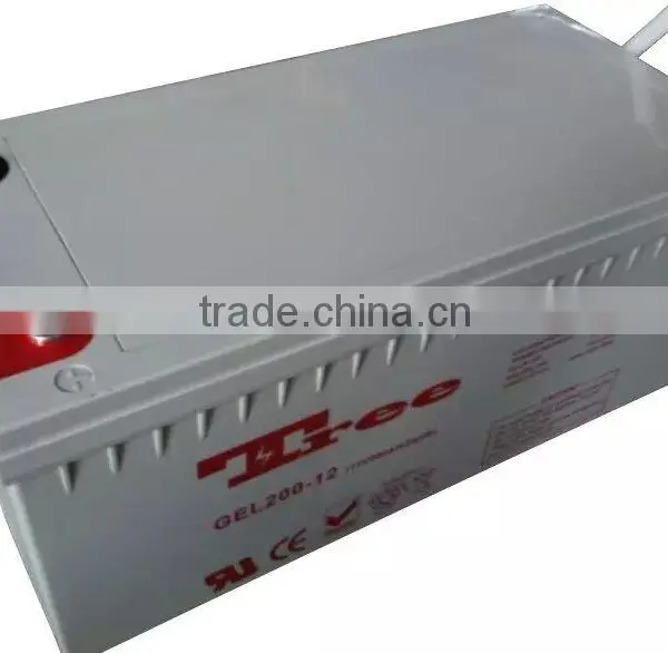 3 Years Warranty fm Gel 12v 200ah Battery for PV System photo-2