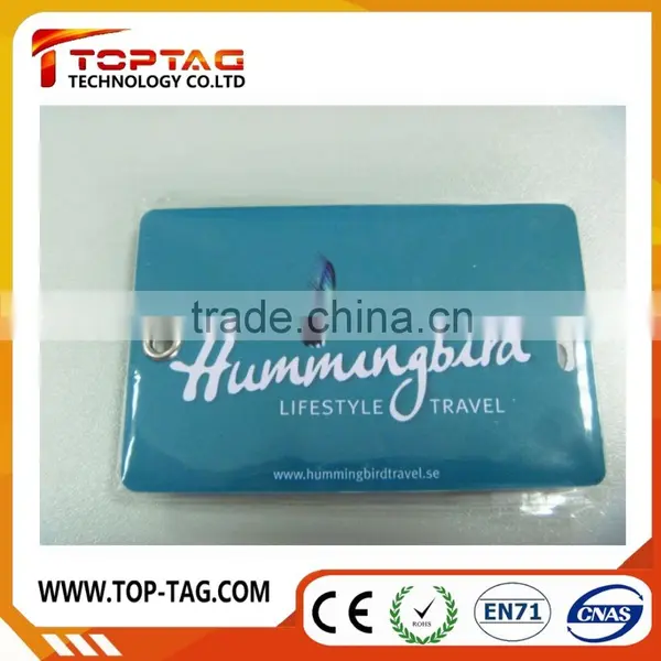 2015 Fashionable Custom Hard PVC Luggage Tag for Travelling Agency/airport photo-2