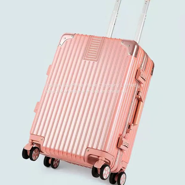 Suitcase Student 26 Inch Aluminum Frame Trolley Case 24 Inch Password Boarding Case photo-2