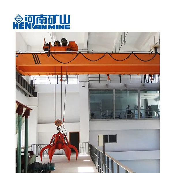 10ton QZ Model Hydraulic Orange Peel Grab Bucket Double Girder Electric Bridge Crane photo-5