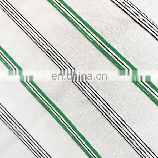 Rayon Nylon Cotton Polyester Spandex Bright Yarn Stripe Woven Fabric for Women Garment photo-3