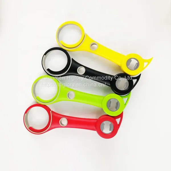 Plastic Adjustable Easy Safety Rubber Grip Multi Jar Lid Bottle Opener photo-3