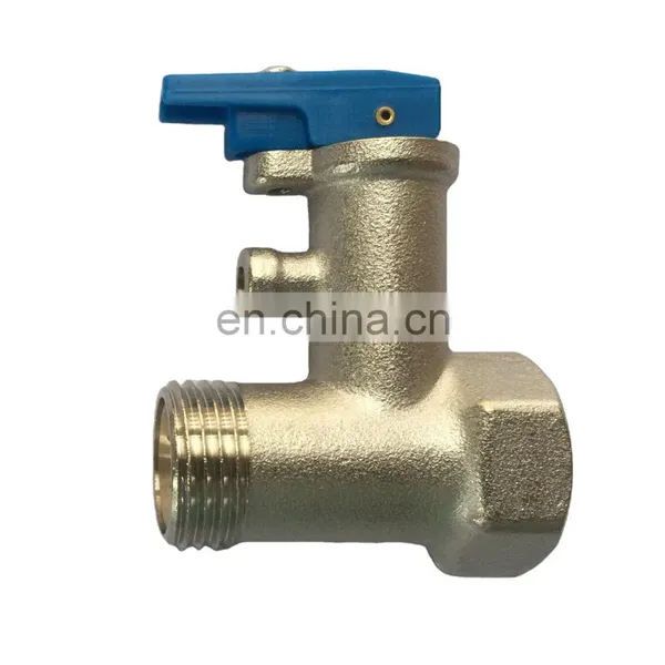 Electric and Solar Water Heater Brass Safety Valve 1/2