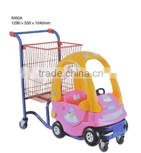 Colors Smart Kids Shopping Cart With A Toy Car photo-2
