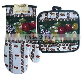Oven Mitt & Potholder KITCHEN SET