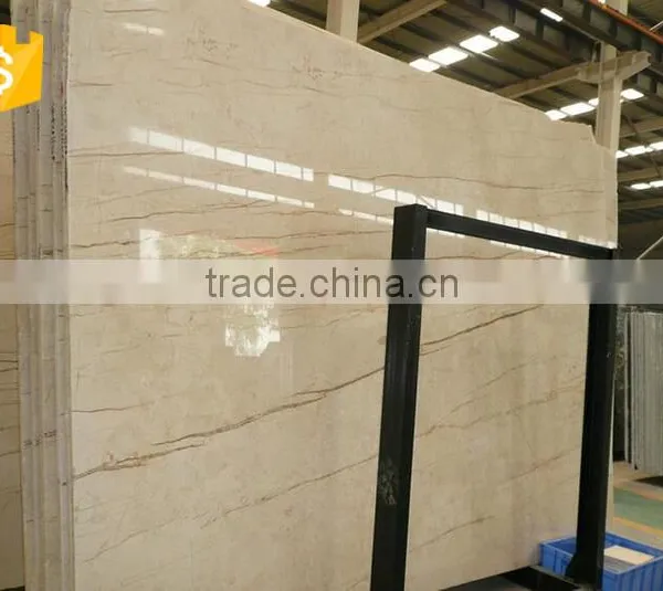 High Quality Natural Polished Cream Block Marble Stone photo-5