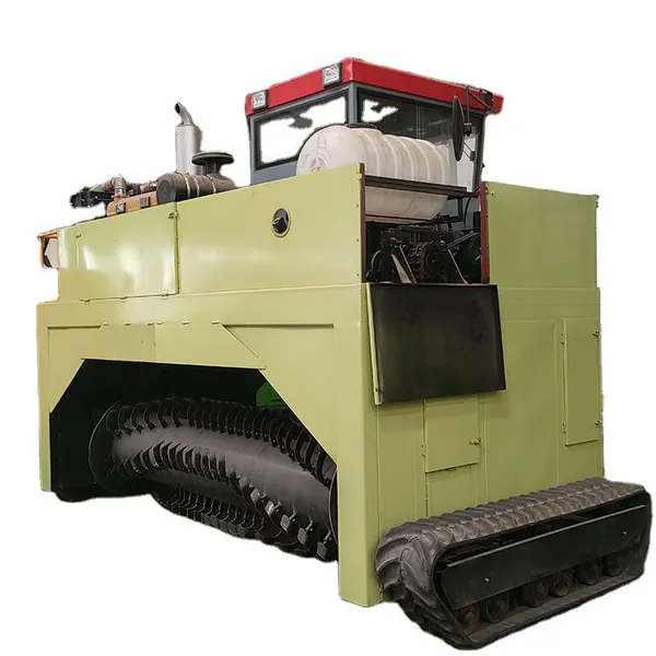 Mushroom Composting Machine Compost Turner Machine for Poultry Equipment Chicken Farming Waste Disposal