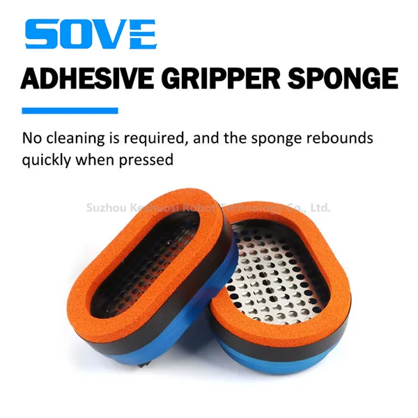 Robotic Arms Oval Integrated Sponge Vacuum Suction Cup Pneumatic Powerful Suction Cup Industrial Sheet Metal Processing Logistics Palletizing photo-4