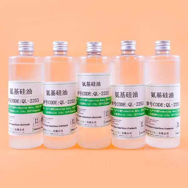 Anti-resistance Triamine-type Amino Silicone Oil Textile Lubricant Anti-Yellowing Chemical Raw Material Amino-modified Silicone Oil QL 2253 photo-4