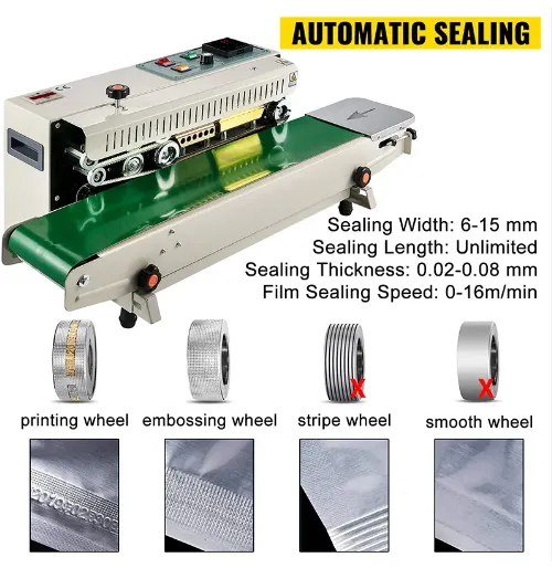 Portable Plastic Bag Sealer Plastic Paper Bag Continuous Sealer Sealing Machine photo-2