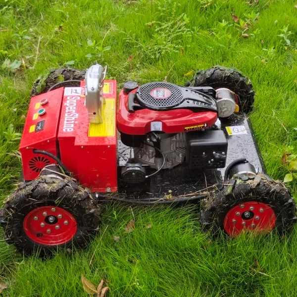 Vigorun Tech VTW550-90 Industrial 4-Stroke Four Wheel Drive Remote Controlled Grass Cutting Machine 0-6km/h Walking Speed photo-3