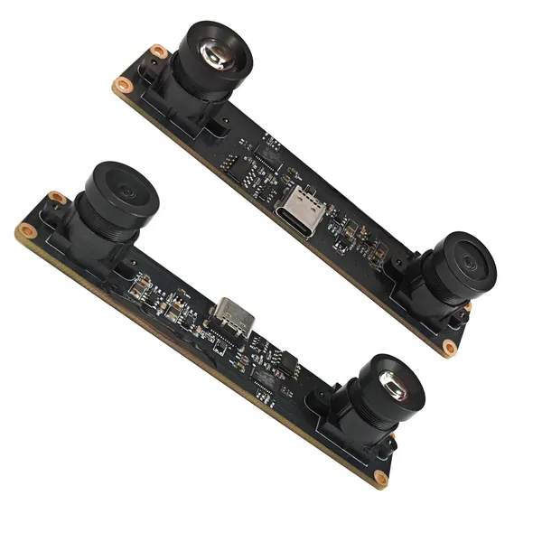 IMU VR Camera 2M Dual Lens Synchronization USB2.0 Camera High Speed 3840*1200@ 30fps   3D Stereo  Camera AR0234