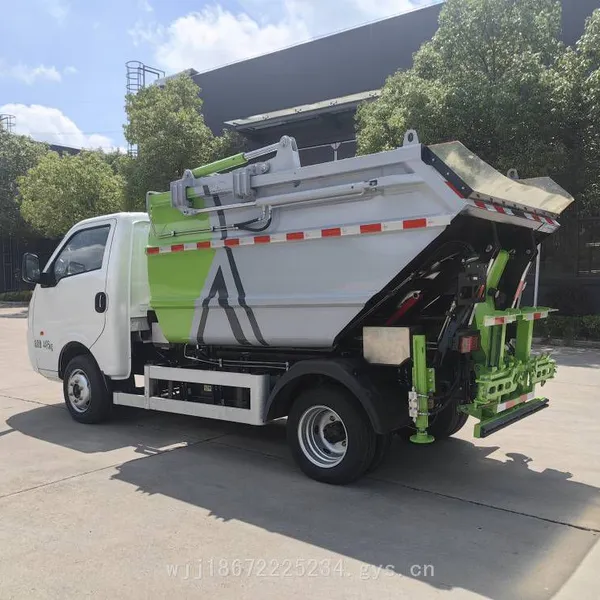 Changan d5 Pure Electric Green - Plated Self - Loading and Unloading Garbage Truck Clw5040zzzbevcdp photo-5