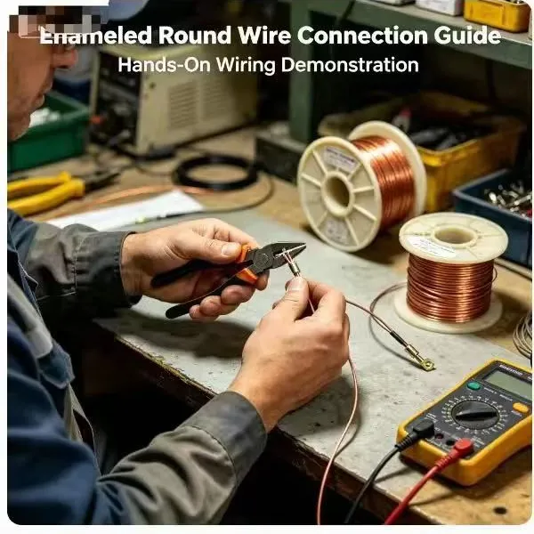 Solid Aluminum Enameled Magnet Wire IEC 600V Insulated IP68 Rated 180 Temperature Guitar Bass Pickup Electrical Wires Roll photo-5