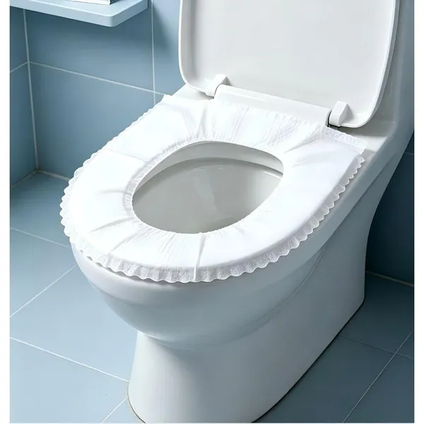 Embossed Sanitary Toilet Seat Cover Disposable 1/28 Fold Flushable