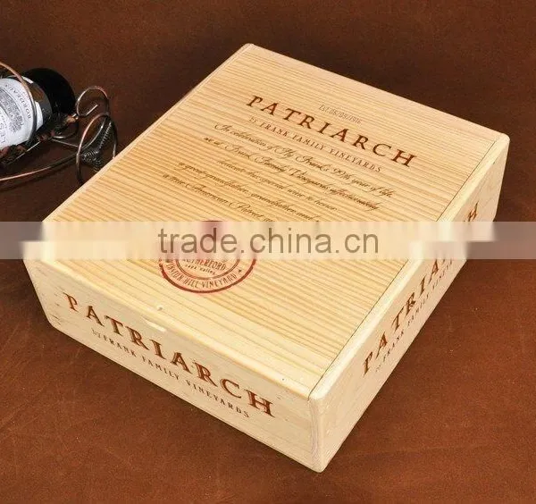 Wholesale Wood Gift Wine Box/ Wooden Packaging Boxes for 3 Bottles Wine Box photo-2