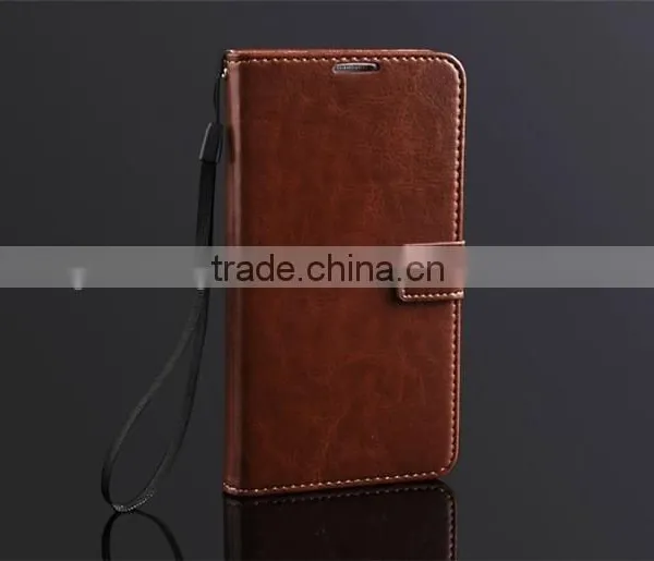 Mobile Phone Card Slot Stand Holder pu Leather Flip Cover Case for Samsung c4 photo-4