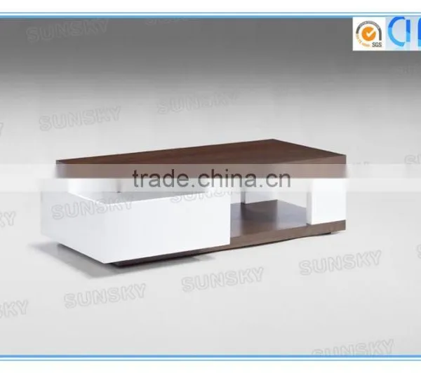Modern Wood Rotating Furniture Living Room Sofa Set Coffee Table SK1331A