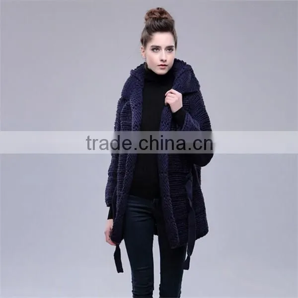 Turndown Collar Fashion Wool Handmade Sweater Design for Girl photo-2