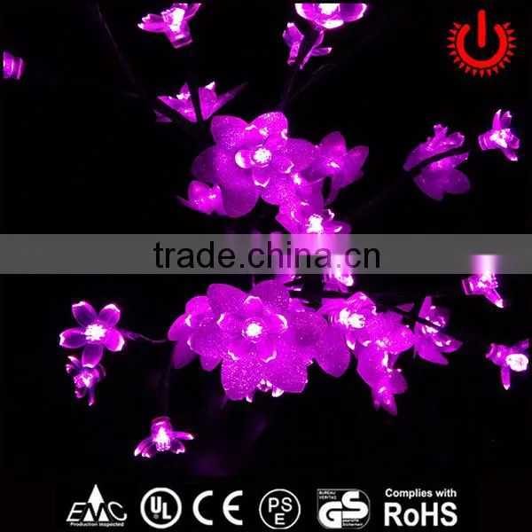 LED Purple Flower 110v Christmas Tree Light photo-2