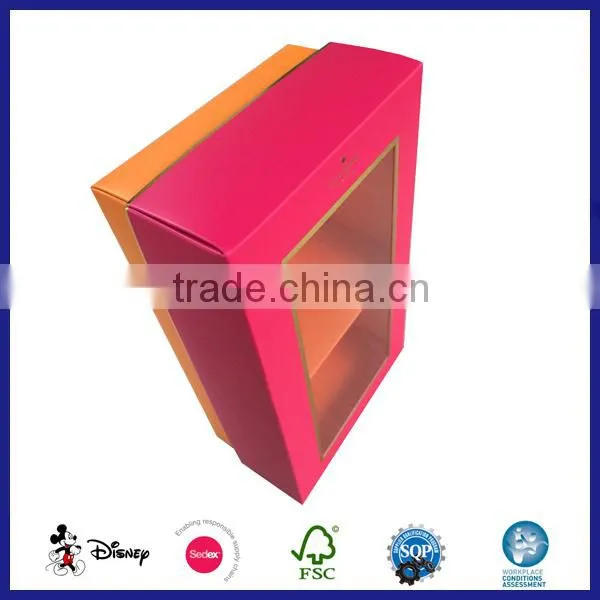 Custom Creative Paper T-shirt Packaging Box With PVC Window photo-5