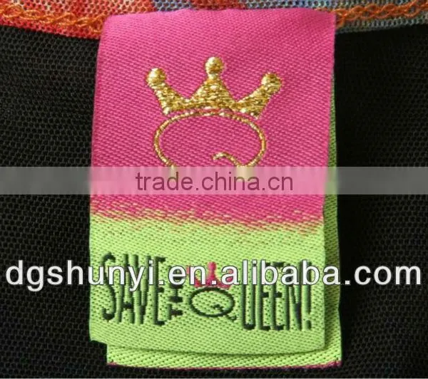 Custom Embroidery Size Label