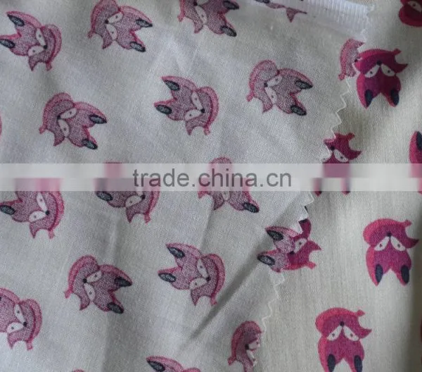 80s Cotton Combed Sateen Print Fabric photo-3