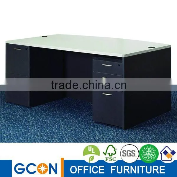 Modular Hot Sale Bowfront Open Executive Office Table Melamine Office Table photo-2
